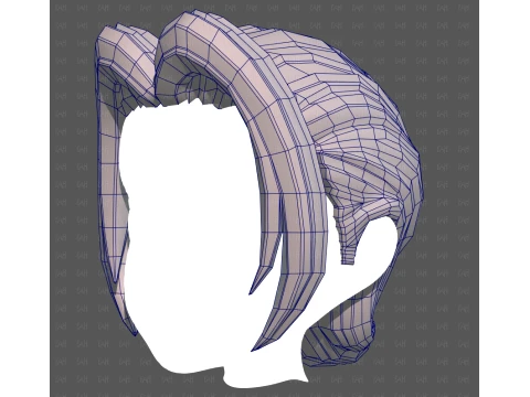 Base Hair for Boy V76 3D Model