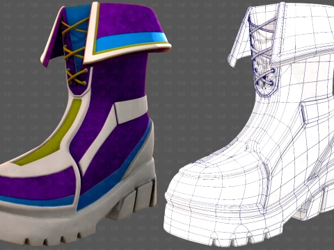 Shoes cartoonV68 Modelo 3D