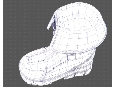 Shoes cartoonV68 3D Model