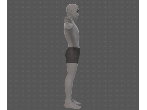Base mesh man character V25 3D Model