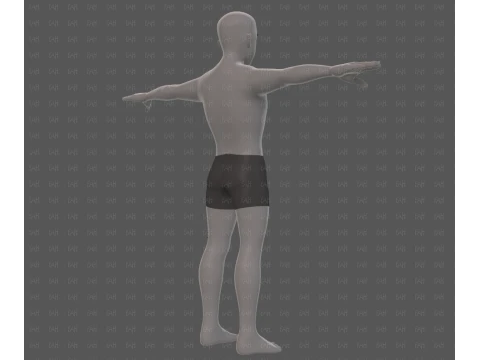 Base mesh man character V25 3D Model
