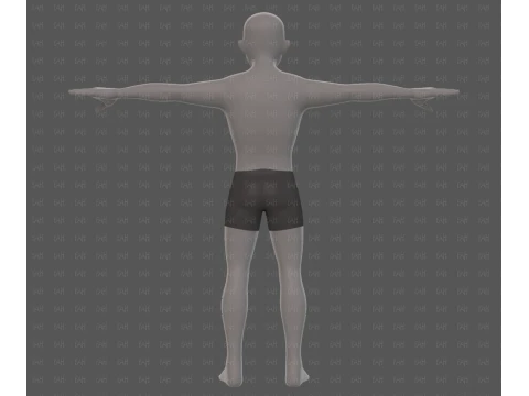 Base mesh man character V25 3D Model