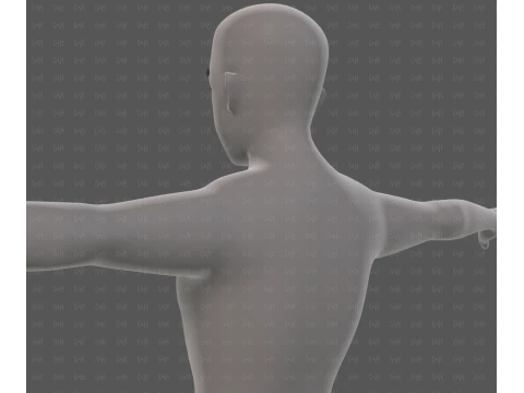 Base mesh man character V25 3D Model