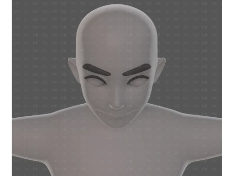 Base mesh man character V25 3D Model