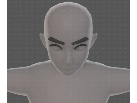 Base mesh man character V25 3D Model