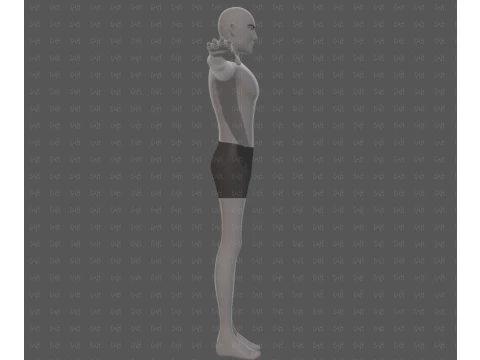 Base mesh man character V27 3D Model