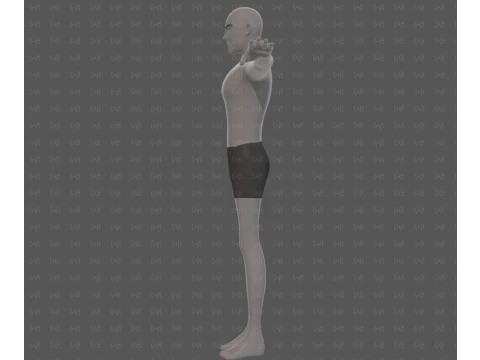 Base mesh man character V27 3D Model