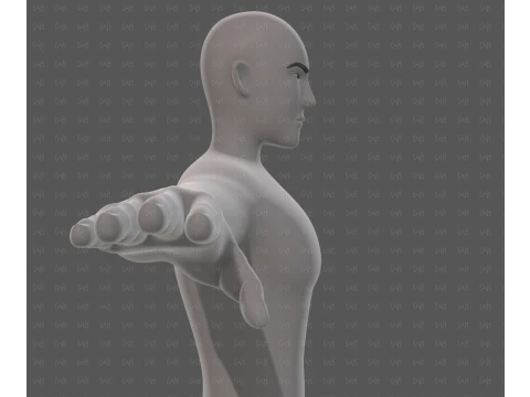 Base mesh man character V27 3D Model