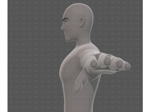 Base mesh man character V27 3D Model