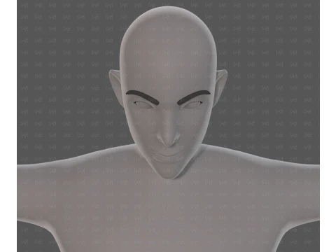 Base mesh man character V27 3D Model