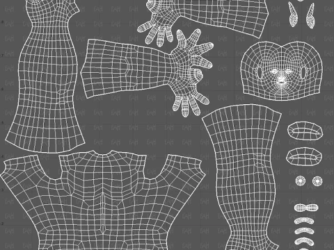 Base mesh man character V27 3D Model