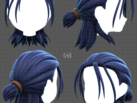 Base Hair for Boy V77 Modello 3D