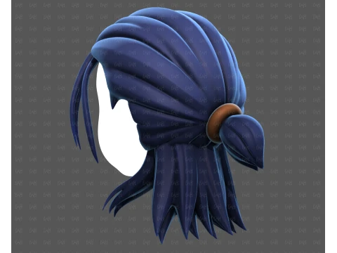 Base Hair for Boy V77 3D Model