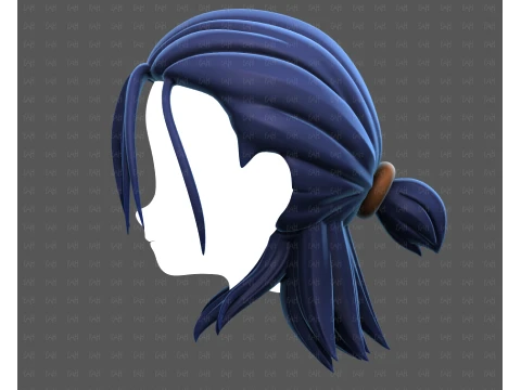 Base Hair for Boy V77 3D Model