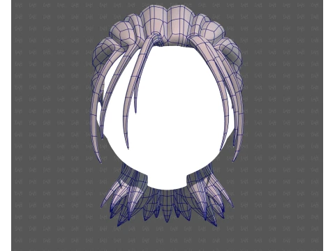 Base Hair for Boy V77 3D Model