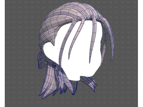 Base Hair for Boy V77 3D Model
