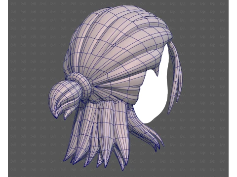 Base Hair for Boy V77 3D Model