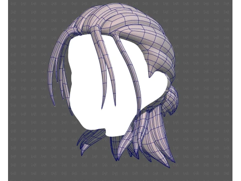Base Hair for Boy V77 3D Model