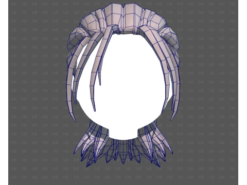 Base Hair for Boy V77 3D Model