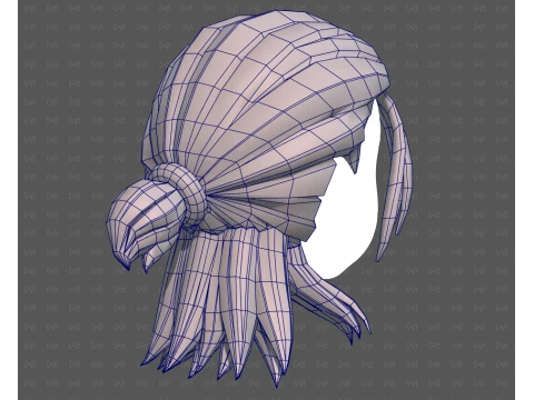 Base Hair for Boy V77 3D Model