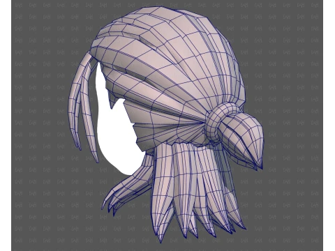 Base Hair for Boy V77 3D Model