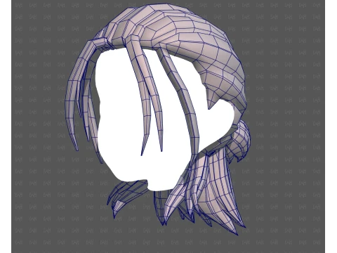Base Hair for Boy V77 3D Model