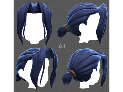 Base Hair for Boy V78 Modello 3D