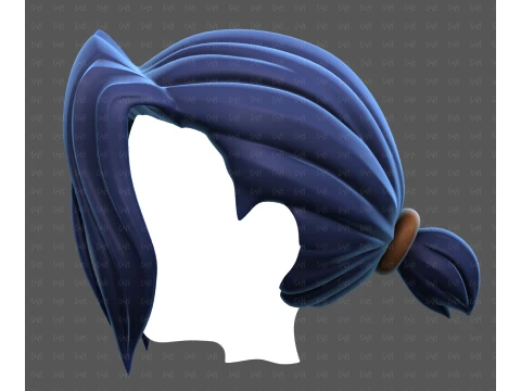 Base Hair for Boy V78 3D Model