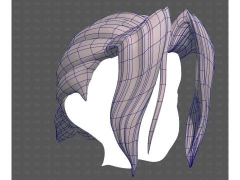Base Hair for Boy V78 3D Model