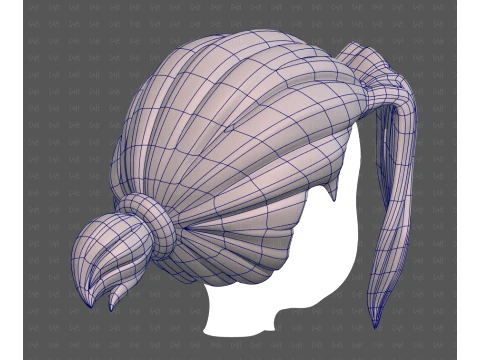 Base Hair for Boy V78 3D Model