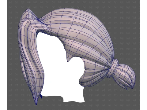 Base Hair for Boy V78 3D Model