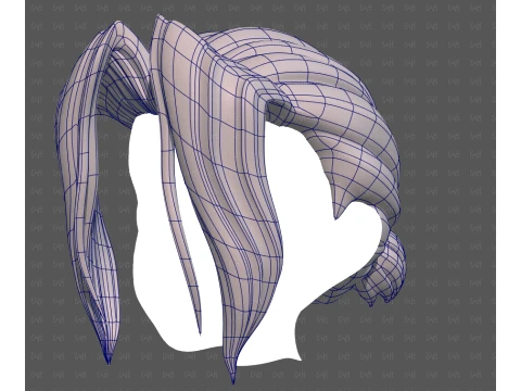 Base Hair for Boy V78 3D Model