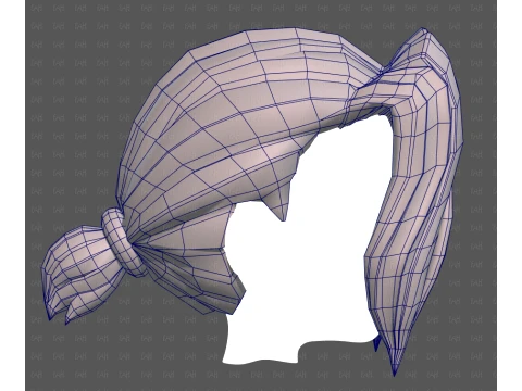 Base Hair for Boy V78 3D Model