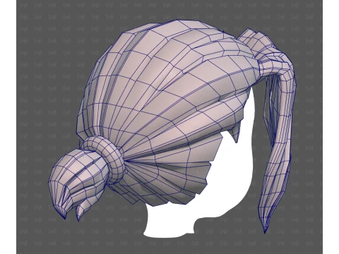 Base Hair for Boy V78 3D Model