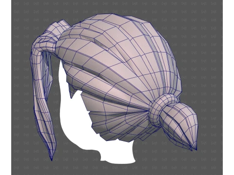 Base Hair for Boy V78 3D Model