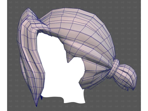 Base Hair for Boy V78 3D Model