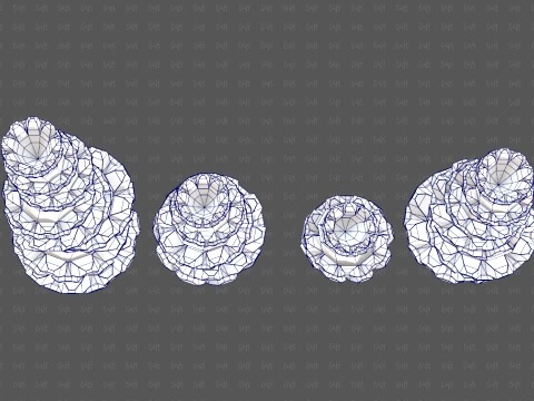 Trees Cartoon V74 3D Model