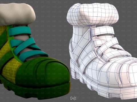 Shoes cartoonV69 3D Модель
