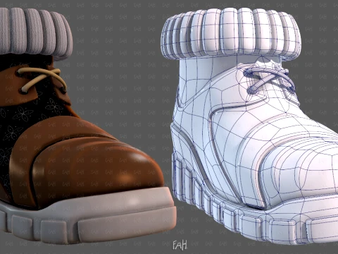 Shoes cartoonV70 3D Model
