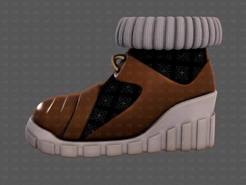 Shoes cartoonV70 3D Model