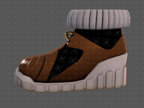Shoes cartoonV70 3D Model