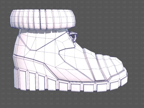 Shoes cartoonV70 3D Model