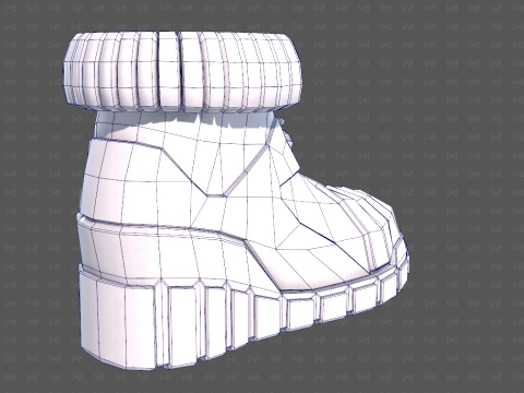 Shoes cartoonV70 3D Model