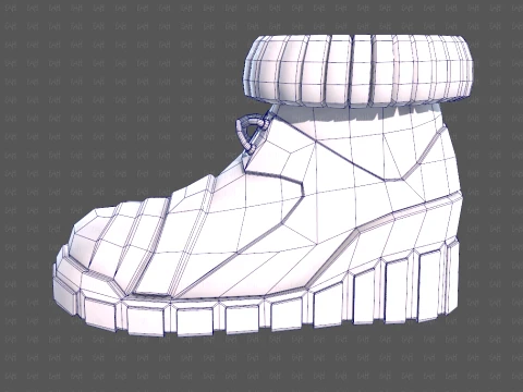 Shoes cartoonV70 3D Model