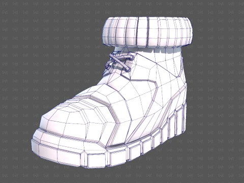 Shoes cartoonV70 3D Model