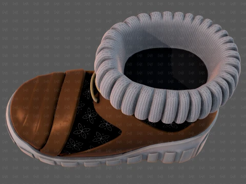 Shoes cartoonV70 3D Model