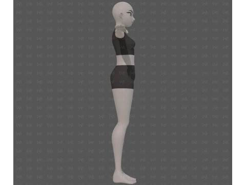 Base mesh woman 29 3D Model