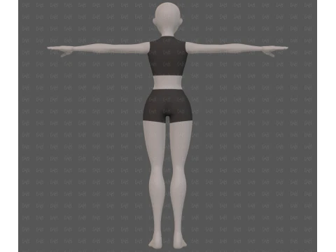 Base mesh woman 29 3D Model