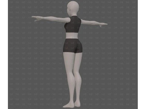 Base mesh woman 29 3D Model