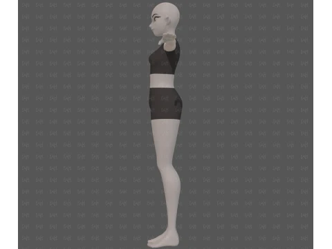 Base mesh woman 29 3D Model